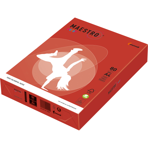 9003974422923 - Kopierpapier Maestro Color 9417-CO44A80S korallenrot A4 80g 500 Blatt 9003974422923 500 Blatt