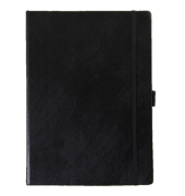 Notizbuch E-1744836 00, schwarz, A5, kariert, 80g, 96 Blatt / 192 Seiten