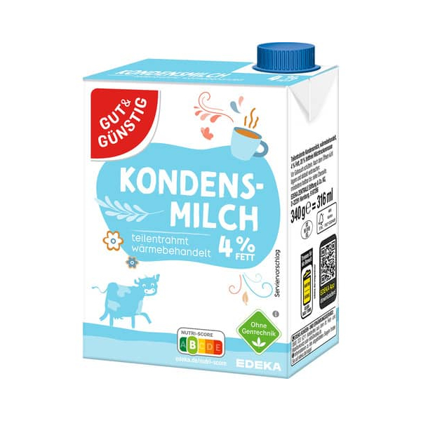 4311501669952 - Kondensmilch 4026525008 4% Fett 340ml im Tetrapack 4311501669952 Gut & Günstig 340 Gramm