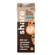 Haferdrink Barista B-06-02-02, 2,8% Fett, laktosefrei, vegan, 1 Liter, im Tetrapack