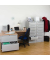 H&auml;ngeregistraturschrank DF5645, lichtgrau, 5 Schubladen, 2-bahnig