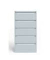 HR-Schrank 2-bahnig 5 Schübe lichtgrau H 1511 x B 800 x T 623
