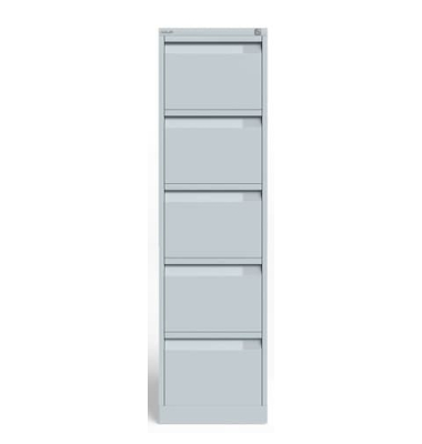 H&auml;ngeregistraturschrank 3653645, lichtgrau, 5 Schubladen, 1-bahnig