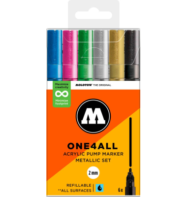Acrylmarker One4All 127HS Metallic Set
