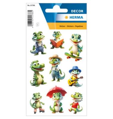 Sticker lustige Krokodile