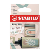 Textmarker STABILO BOSS MINI Naturevibes, 07/03-72, schlammgr&uuml;n, 2+5mm 