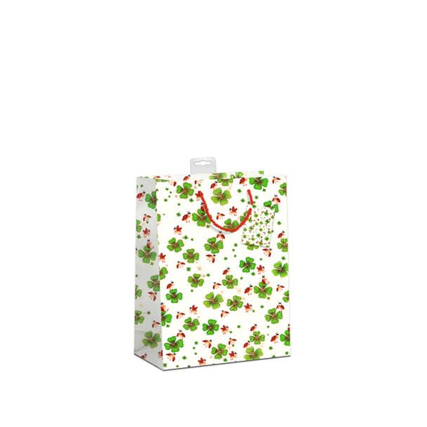6 Stück SKORPION Geschenktasche 7549-0026-M, Kleeblatt, 230mm x 180mm 4017703801083 SKORPION