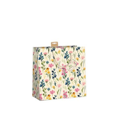 Geschenktasche 7549-2404-S, Blumen, 150mm x 150mm
