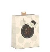 Geschenktasche 7549-2405-L, allgemein, mit Tragekordel, Kleeblatt, 26cm x 32cm