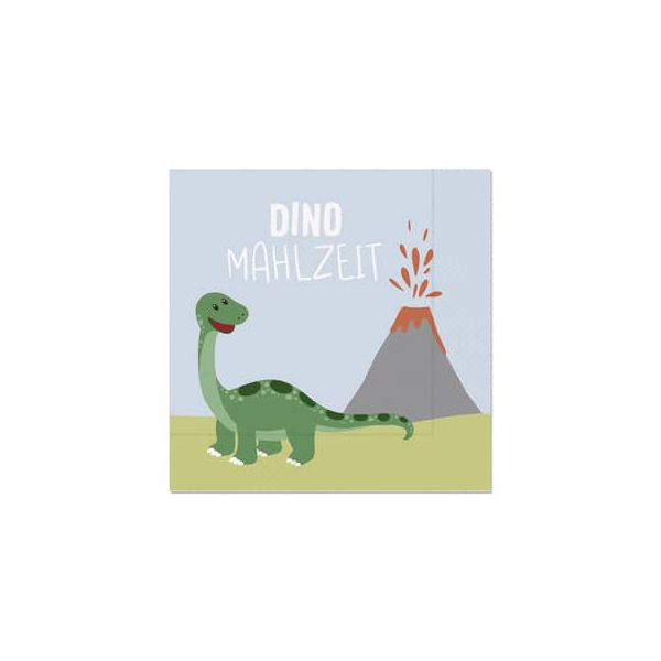 6 Stück LA VIDA Motivservietten FÜR DICH 130381 / Dino, 3-lagig, 33x33cm 4027268342907 LA VIDA 20 Stück
