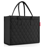 Einkaufstasche daily shopper rhombus Kunststoff schwarz DN 7059