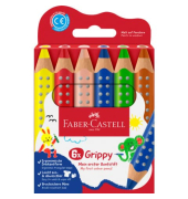 Farbstifte-Set Grippy, 110630, farbig sortiert, dreikant, ergonomisch, Packung