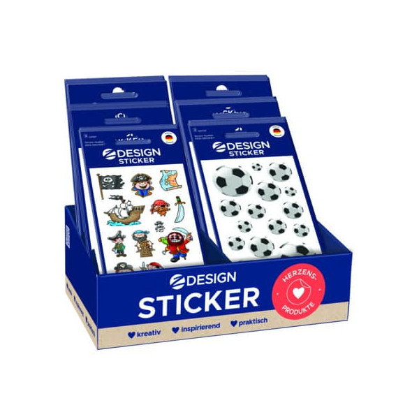 60 Stück AVERY Zweckform Sticker Boys sortiert  AVERY Zweckform 60 Stück