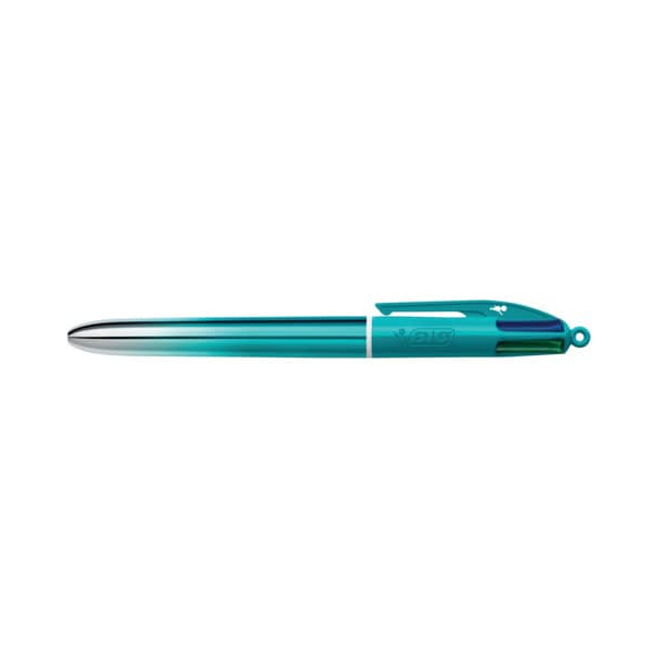 30 Stück Bic Vierfarbkugelschreiber GRADIENT 524093, blau / schwarz / rot / grün, 0,4mm, nachfüllbar 3086123759275 Bic