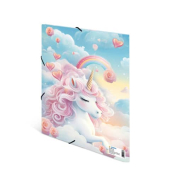 Sammelmappe Happy Unicorns - Serie 20137, A4 mehrfarbig, 2cm F&uuml;llh&ouml;he, Karton