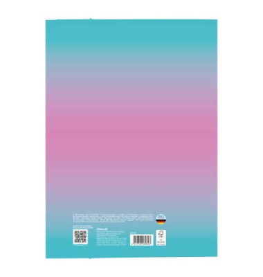 Sammelmappe Color Edition 300004022, A3 mint/rose, Karton 360g