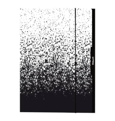 Sammelmappe Color Edition 300004023, A3 schwarz/wei&szlig;, Karton 360g