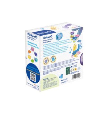 Fingerfarbe 4ST Pearlfarben sortiert