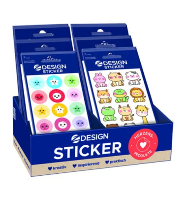 Sticker Lachende Gesichter sortiert