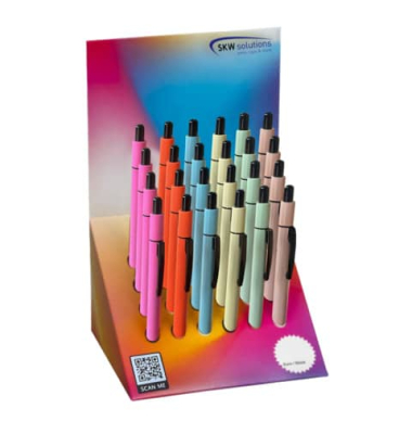Kugelschreiber Neon Mix schwarz Top