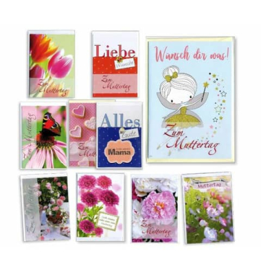 Gl&uuml;ckwunschkarten 16-0012 bunt