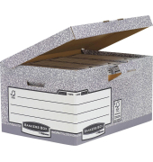 Archivbox Bankers Box 1181501, grau/weiß, Karton