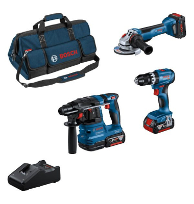 Combo Kit 18V (3) Akku-Bohrhammer-Set 18,0 V, mit 2 Akkus