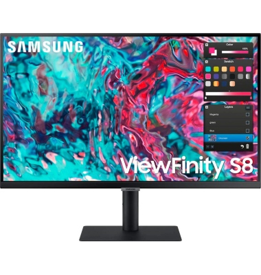  Monitor ViewFinity S8 S27B800TGU LS27B800TGUXEN, 4K / Ultra HD, 5 ms, schwarz