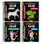 Malbuch Kritzkratz 4 Titel sortiert