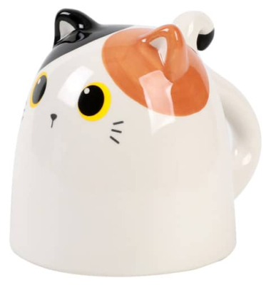 Tasse Up & Down Cats orange