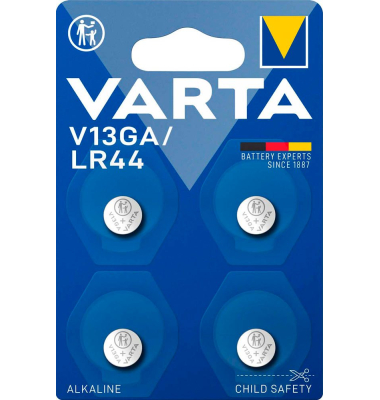 4 VARTA Knopfzellen V13GALR44 1,5 V