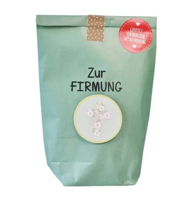Wundert&uuml;te 63623 , "Zur Firmung", 14x22cm (BxL), in Papiert&uuml;te