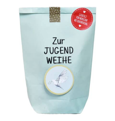 Wundert&uuml;te 63624 , "Jugendweihe", 14x22cm (BxL), in Papiert&uuml;te