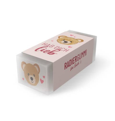 Radierer Hab dich lieb Teddy