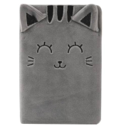 Notizbuch XL2052C, XL, grau, A5, blanko, 80g, 48 Blatt / 96 Seiten