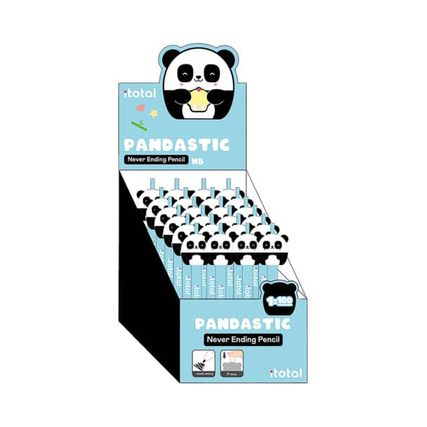 24 Stück ITOTAL Bleistift Never Ending Panda, XL2070E, Härte HB, blau 8059037077594 ITOTAL