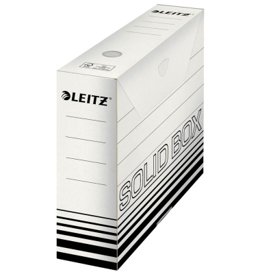 Archivbox Solid 61270001, A4, weiß, Karton