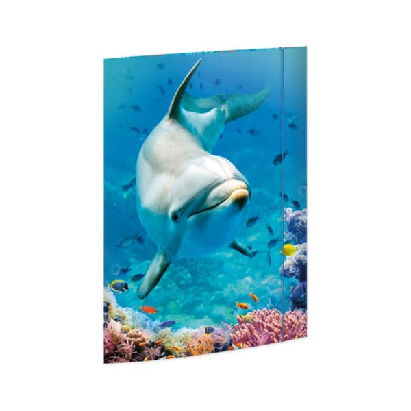 4002871453837 - Gummizugmappe 45383 A3 bunt Karton 500g mit 3 Einschlagklappen 4002871453837 RNK