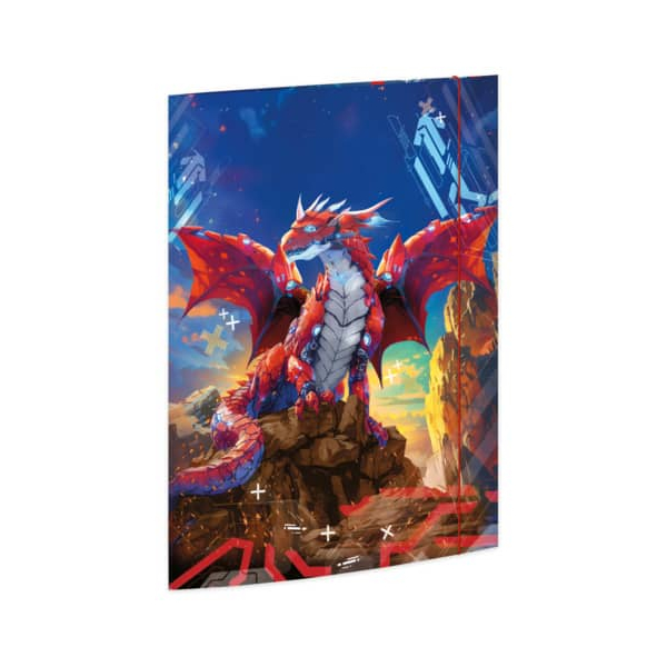 4002871453851 - Gummizugmappe 45385 A3 bunt Karton 500g mit 3 Einschlagklappen 4002871453851 RNK