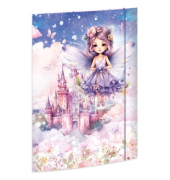 Gummizugmappe 45387, A3 bunt Karton 500g, mit 3 Einschlagklappen