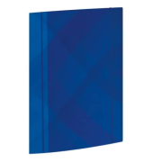 Gummizugmappe 46339, A4 blau Karton 350g, mit 3 Einschlagklappen