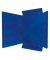 Gummizugmappe 46339, A4 blau Karton 350g, mit 3 Einschlagklappen