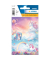 Schuletikette Happy Unicorns bunt