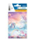 Schuletikette Happy Unicorns bunt