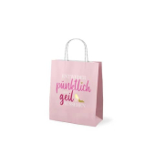 Tragetasche 991715, au&szlig;en 24x20x8cm, Papier, rosa, Frauenschuh, Frauenschuh
