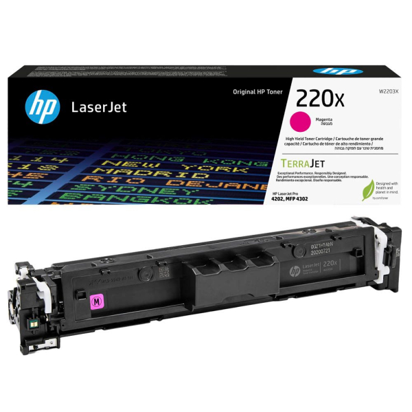 0193808760327 - 220X Original LaserJet Tonerkartusche Magenta ca 5500 Seiten hohe Reichweite TerraJet Technologie für Color LaserJet Pro & Enterprise