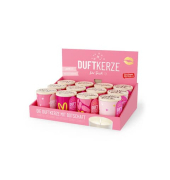 Duftkerze 651710 pink 7x8,5cm ca. 30 Stunden Brenndauer