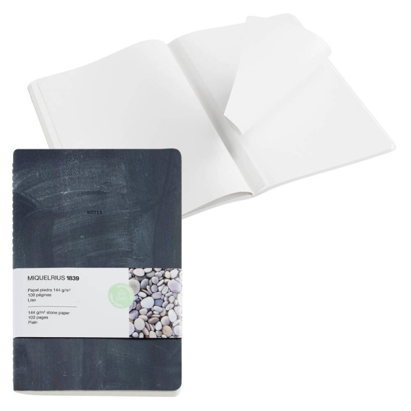 8422593082195 - Notizbuch A821990 Stone Paper schwarz 142x205cm blanko 144g 50 Blatt 100 Seiten 8422593082195 MIQUELRIUS 8422593082195 - Notizbuch A821990 Stone Paper schwarz 142x205cm blanko 144g 50 Blatt 100 Seiten 8422593082195 MIQUELRIUS