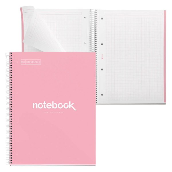 8422593460566 - Notizbuch Miquelrius Emotions 1 A4 80 Blatt kariert und blickdicht gelocht Spiralbindung Hardcover pink 8422593460566 - Notizbuch Miquelrius Emotions 1 A4 80 Blatt kariert und blickdicht gelocht Spiralbindung Hardcover pink