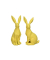 Osterhase Polyresin gelb sortiert
